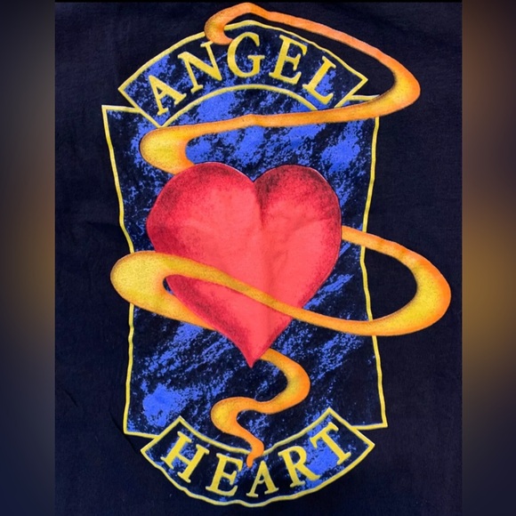 Vintage Angel Heart Bonnie Tyler Tour 1993 April Black T-Shirt, Size Large L - Picture 6 of 13